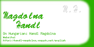 magdolna handl business card